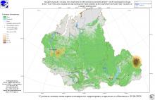Пожарная обстановка в Забайкальском крае и Республике Бурятия по спутниковым данным за 5-9 июня 2024 г.