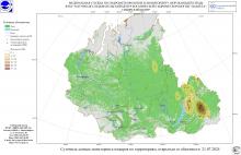 Пожарная обстановка в Сибири по спутниковым данным за 21-24 июля 2024 г.